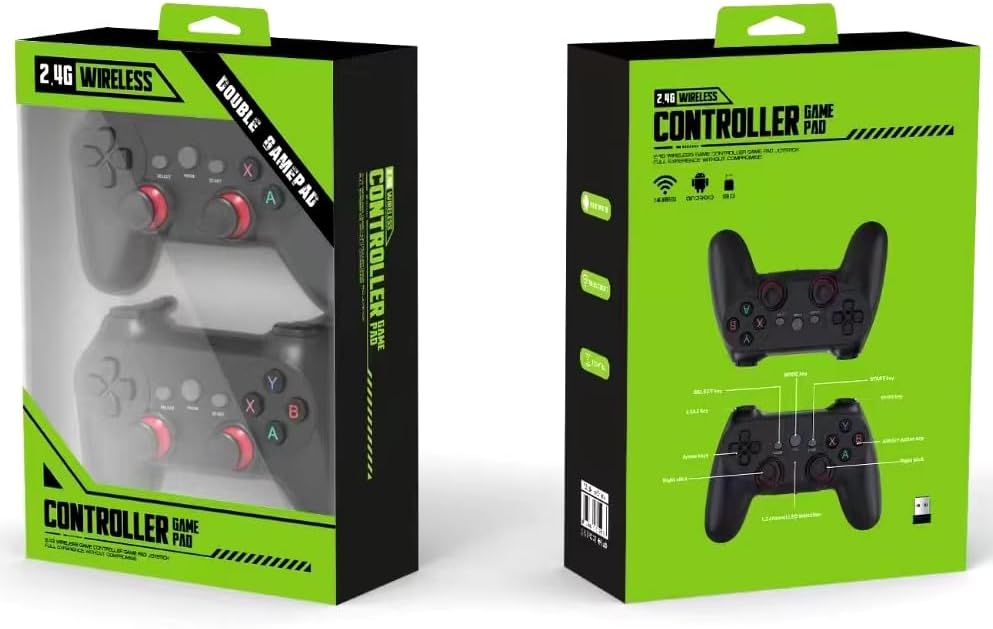 Bežični Dual Game Kontroler – Wireless Gamepad za PC, Android i TV Box 2.4G