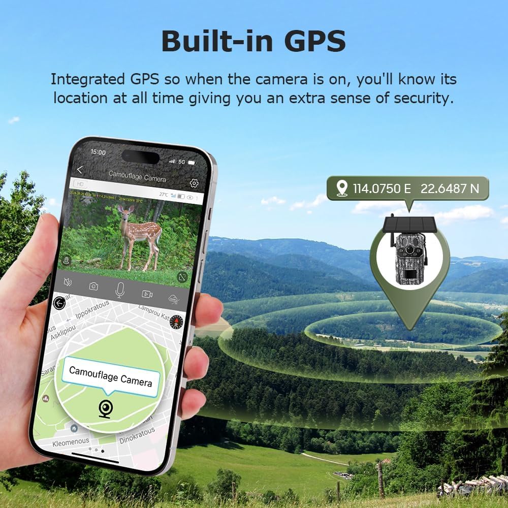 Solarna kamera za lov 4G AI GPS