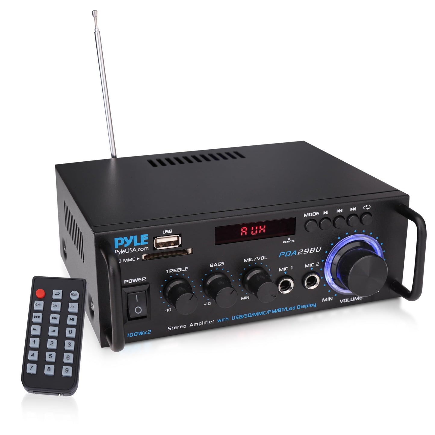 BT-298 Pro – HiFi Bluetooth Pojačalo 400W×2 sa MIC i FM Radiom