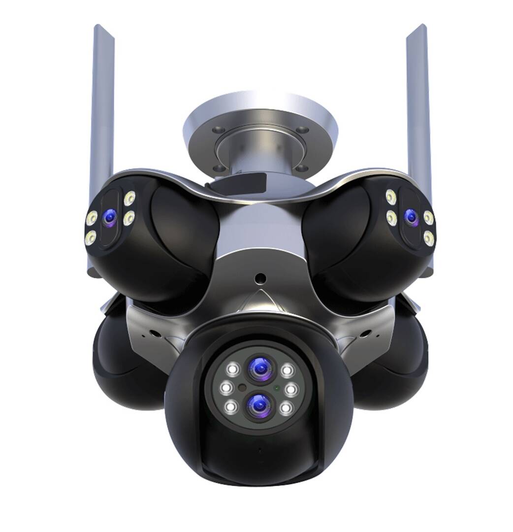WiFi IP PTZ Kamera 20MP – 5 Kamera u 1 sa 5 Ekrana, Pametni Video Nadzor Full HD