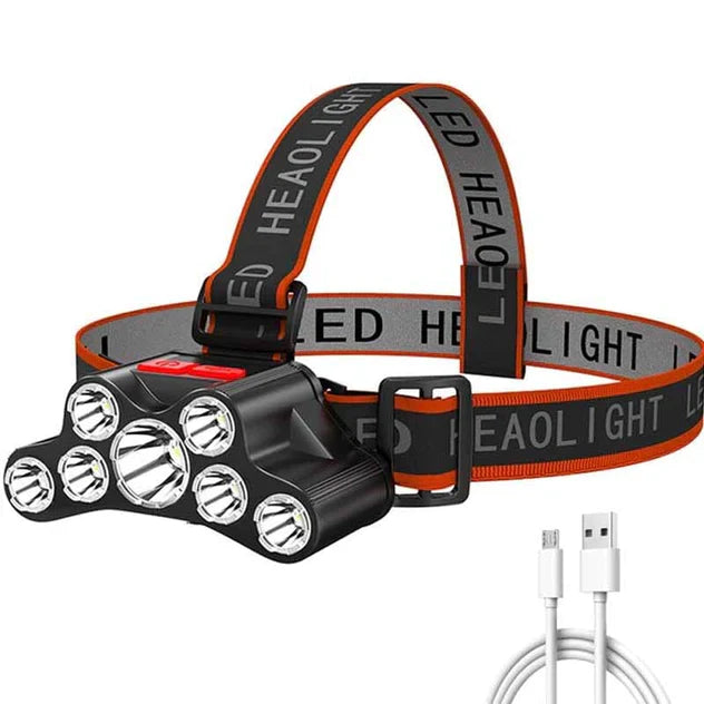 Lampa za glavu sa 7 dioda USB punjiva