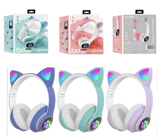 Slusalice Bluetooth macje usi sa led svetlom