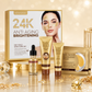 24K Zlatni Set za Negu Lica – Serum, Peel Off Maska i Maska za Oči | Hidratacija, Protiv Bora i Čišćenje Pora