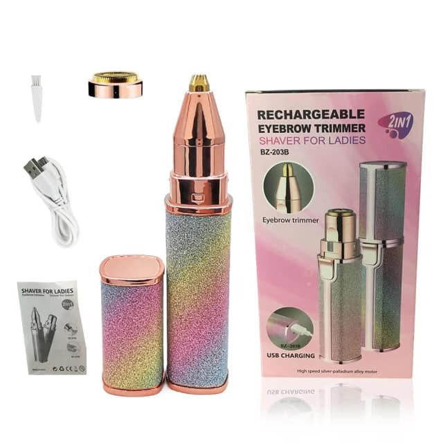 2 u 1 Aparat za Uklanjanje Dlačica + Trimer za Korekciju Obrva