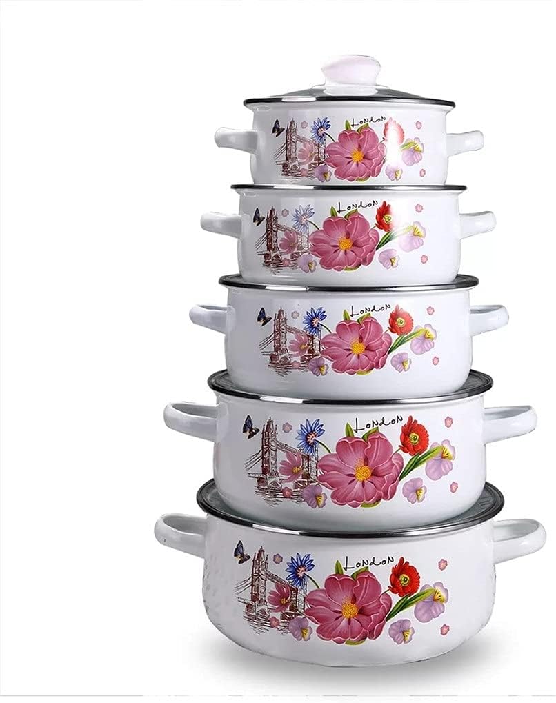 Set serpi od emajla 5 komada