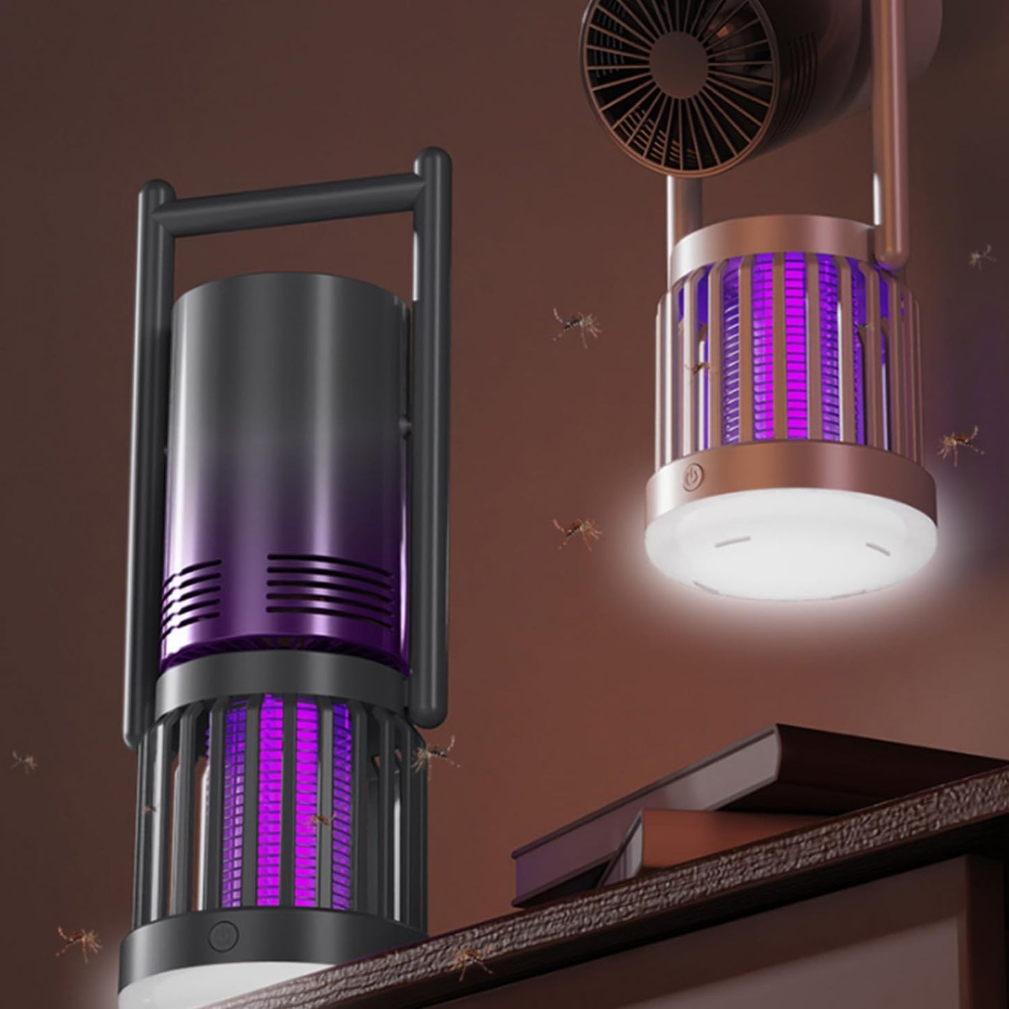 Zamka za komarce sa UV svetlom, ventilatorom i LED noćnom lampom
