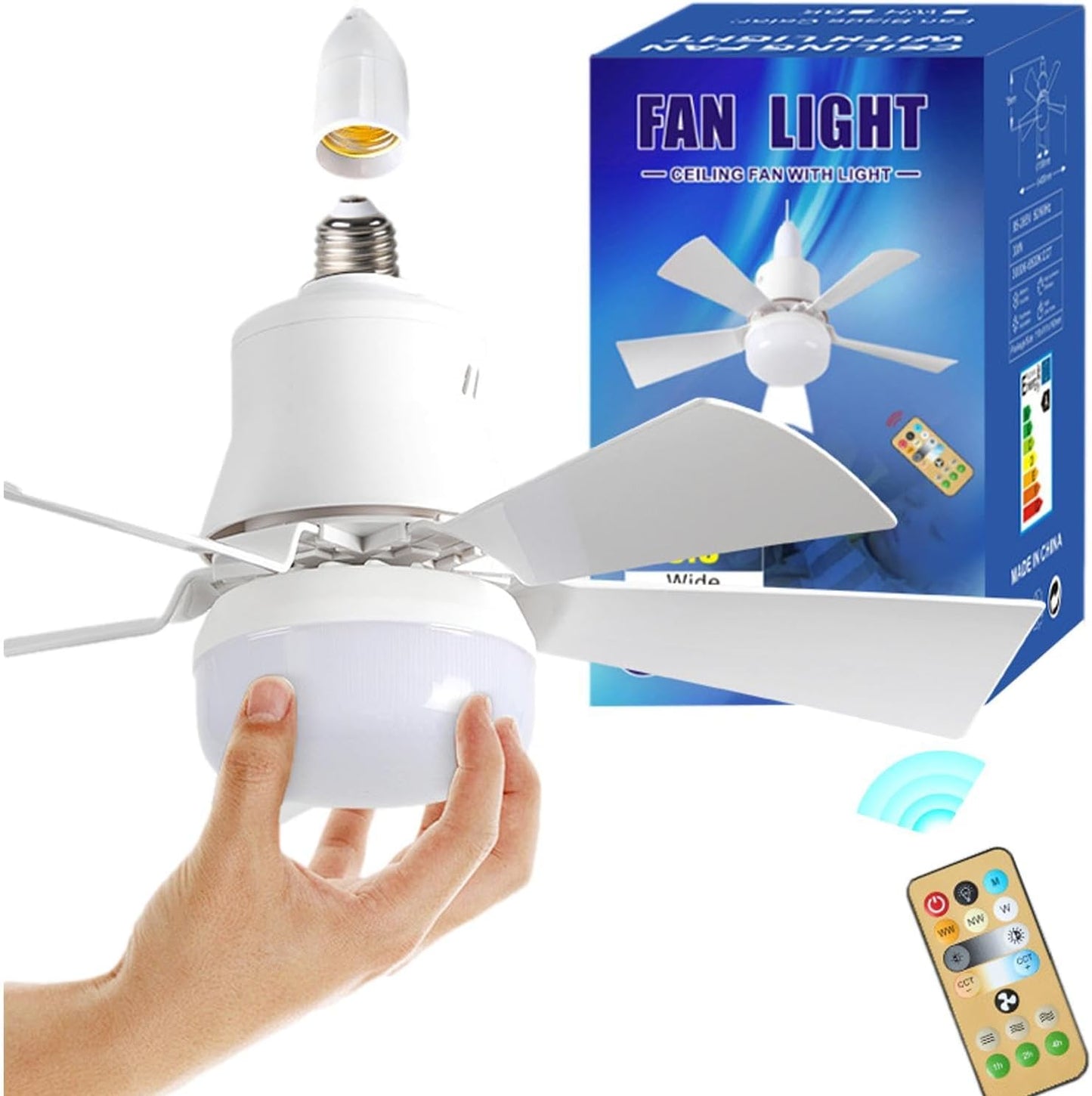 Led sijalica sa ventilatorom i daljinskim upravljacem