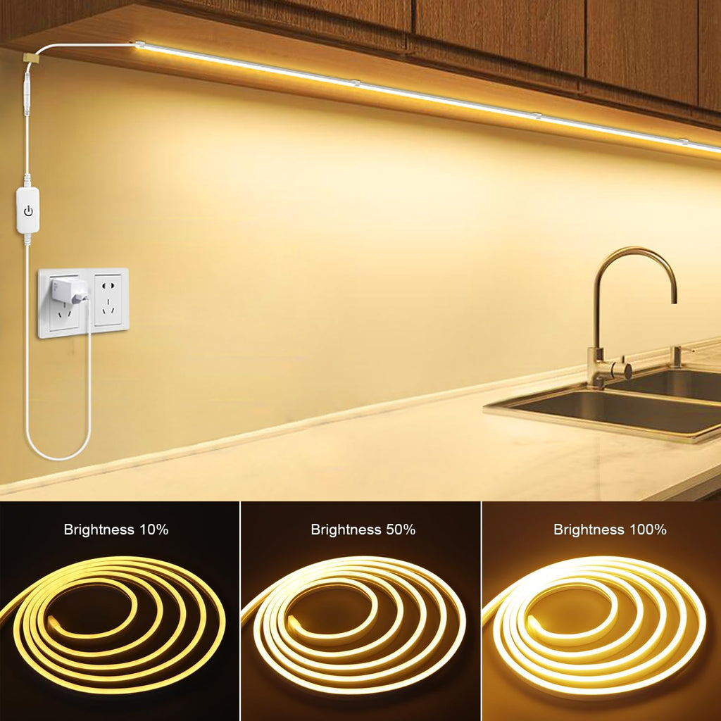 LED NEON flex traka 10m 220v Toplo Bela