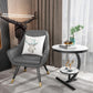 Dvostruki okrugli stočić Stočić za spavaću i dnevnu sobu BELI