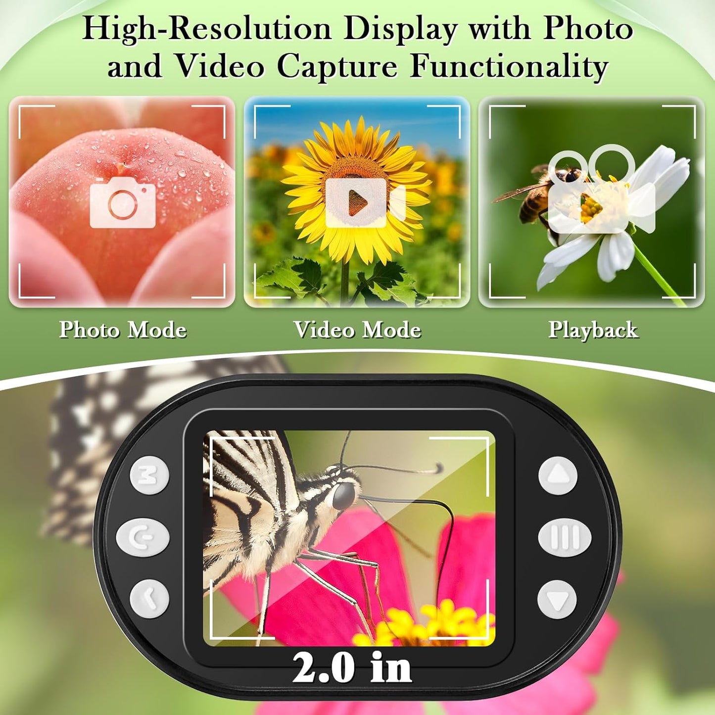 Digitalni Mikroskop 200–1000X sa 2” HD Ekranom i Kamerom – Prenosivi 3u1 Mikroskop za Decu
