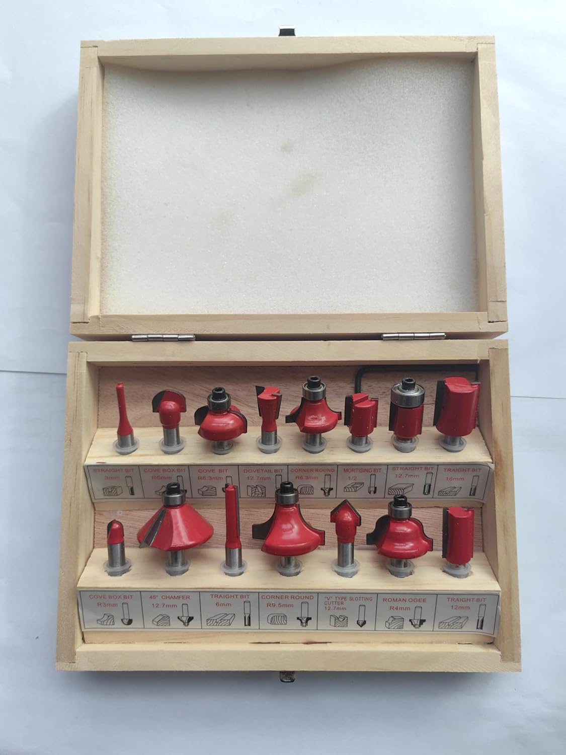 Glodala za drvo set 15 kom