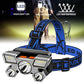 Lampa za glavu sa 3 led i 2 cob diode USB punjiva