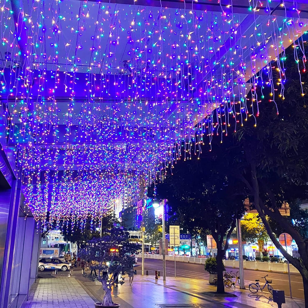 LED zavesa novogodisnja 9 metara RGB sarena