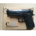 Airsoft pistolj sa prigusivacem C19+