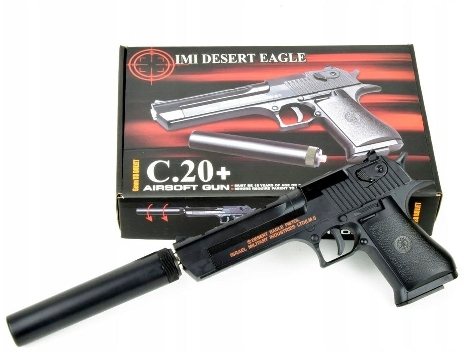 Airsoft pistolj sa prigusivacem C20+  Desert Eagle