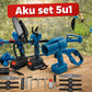 u1 Aku Baštenski Set – Makaze, Testera, Trimer i Duvač sa Teleskopom