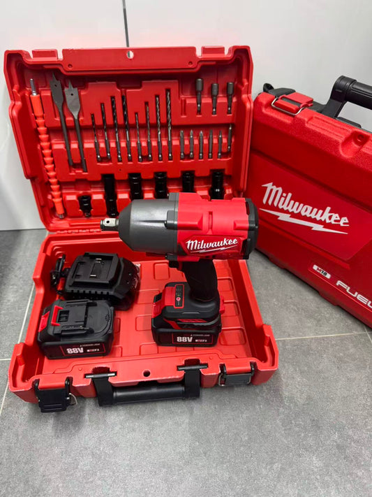 Aku udarni odvijač 88V sa 2 baterije + komplet pribora