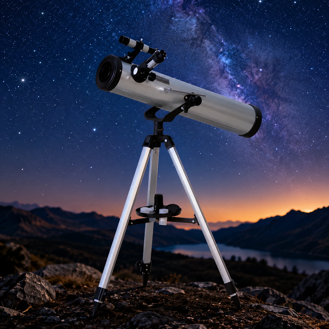 Astronomski Teleskop sa Stativom – Profesionalni Teleskop za Posmatranje Meseca, Planeta i Zvezda | Idealan Poklon za Decu i Odrasle