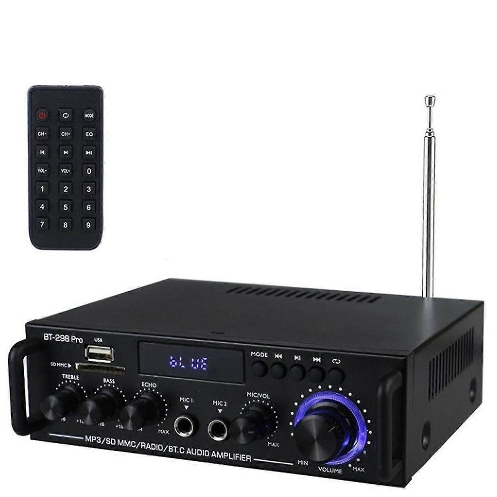 BT-298 Pro – HiFi Bluetooth Pojačalo 400W×2 sa MIC i FM Radiom