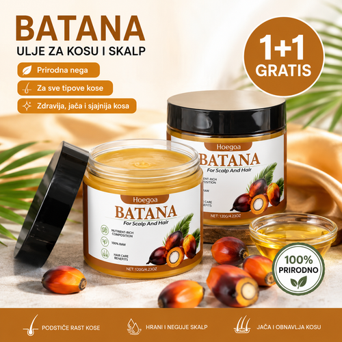 Batana Ulje za Kosu 120ml Original 1+1 GRATIS | Prirodna Nega Kose, Skalpa i Brade