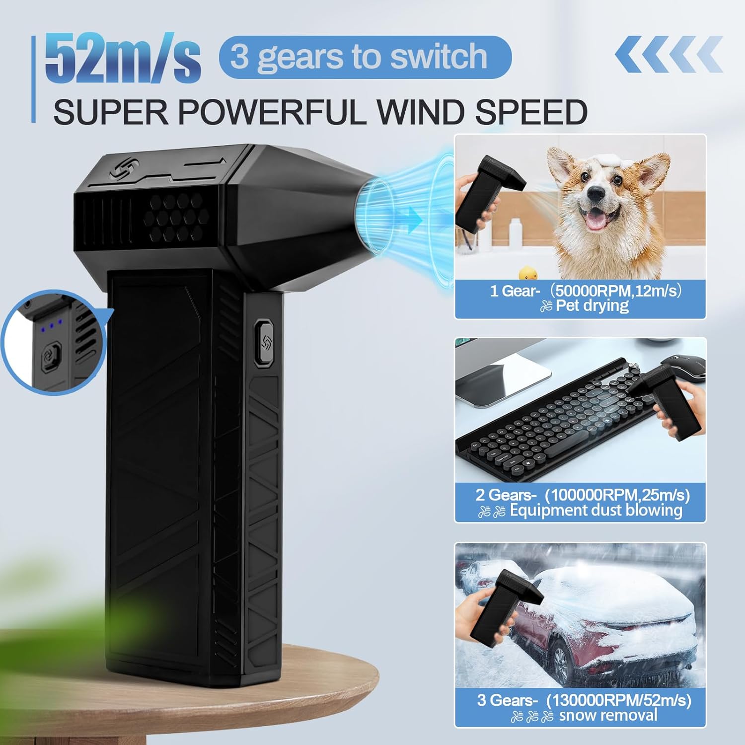 Bežični vazdušni duvač Turbo Jet Blower