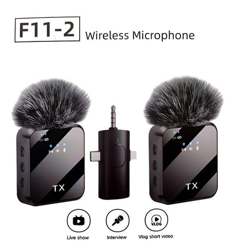 Bežični mikrofon F15-2 set 2 mikrofona i prijemnik
