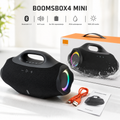 Bluetooth Zvučnik BoomBox 4 Mini – Bežični Prenosni Zvučnik sa Moćnim Bass Zvukom, RGB LED Osvetljenjem i Dugotrajnom Baterijom