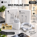 Brzi Punjač 20W sa Originalnim Kablom na Poklon – Fast Charger za Telefon, USB Brzo Punjenje