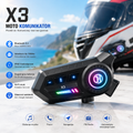 Bluetooth Komunikator za Kacigu X3 – Sigurna Vožnja bez Skretanja Pažnje