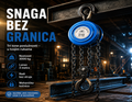 Lančana Dizalica 3000 kg – Ručni Lančani Vitlo 3 Metra za Profesionalnu Upotrebu