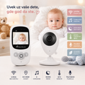 Bebi Monitor sa Kamerom i Termometrom 2,4" – Night Vision, Dvosmerni Audio i Noćno Svetlo