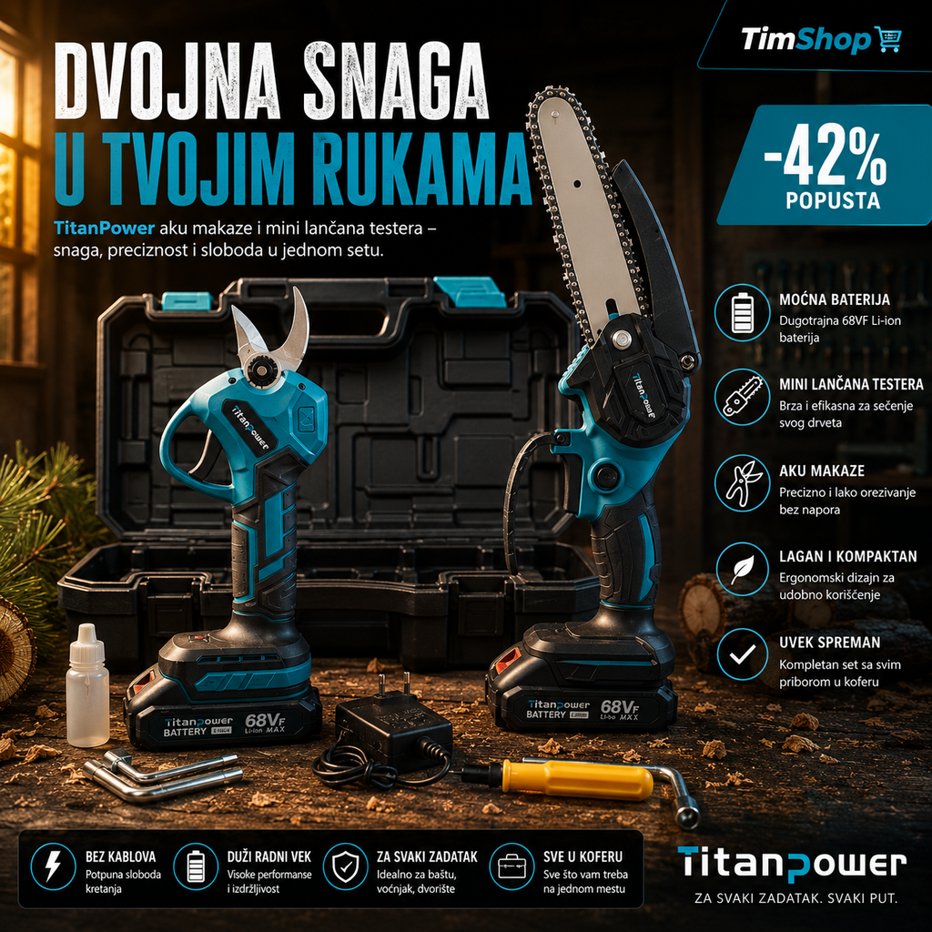 Makita aku set Testera i Makaze 88v dve baterije