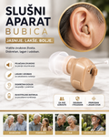 Slušni Aparat Bubica – Mini Digitalni Pojačivač Zvuka za Diskretno i Jasnije Slušanje