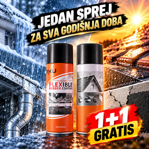 1+1 GRATIS Guma u Spreju – Univerzalna Gumena Izolacija, Zaptivanje i Lepljenje