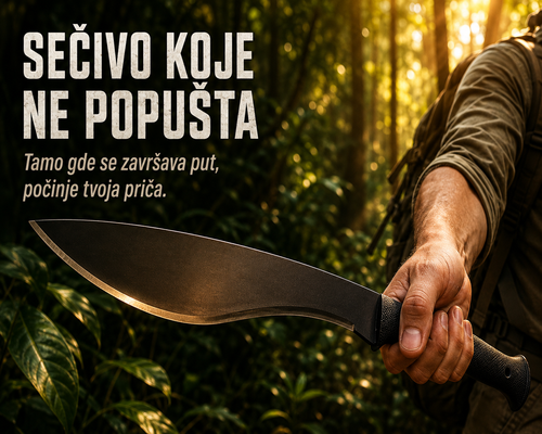 Cold Steel Kukri Mačeta – Robusna Outdoor Oprema za Kampovanje, Planinarenje i Boravak u Prirodi