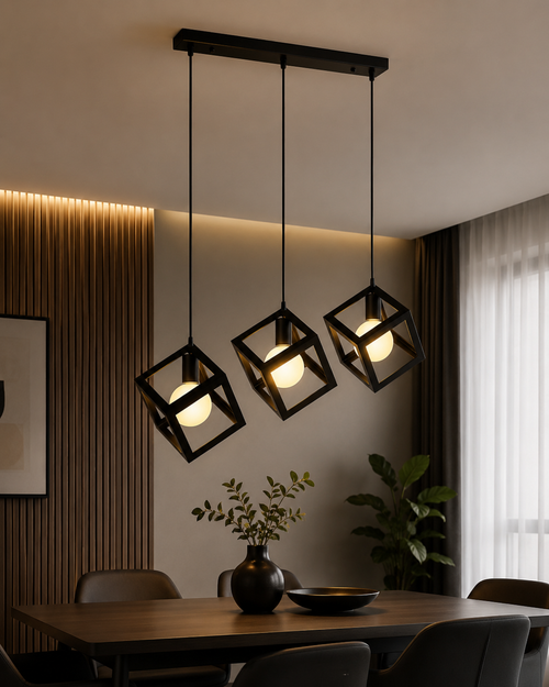Cube Lux LED Viseći Luster – Ekskluzivni Luster za Moderan Dom, Elegantna Premium Rasveta za Trpezariju i Dnevnu Sobu