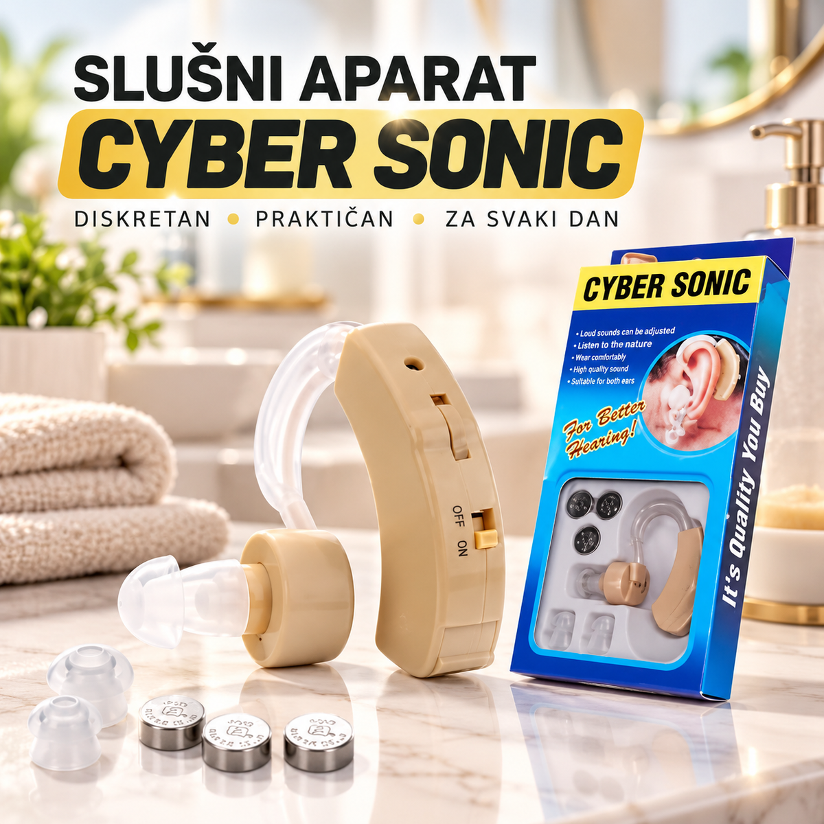 Slušni Aparat Cyber Sonic – Diskretni Elektronski Aparat za Bolje Slušno Iskustvo