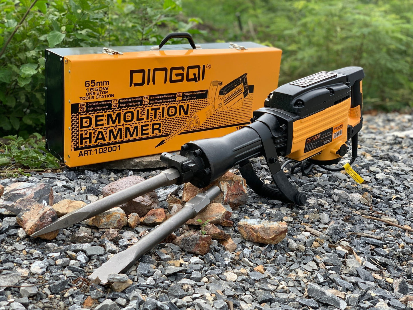 DINGQI Pikamer 1650W 52J – Profesionalna Štemarica / Razbijač Betona + Špic i Dleto