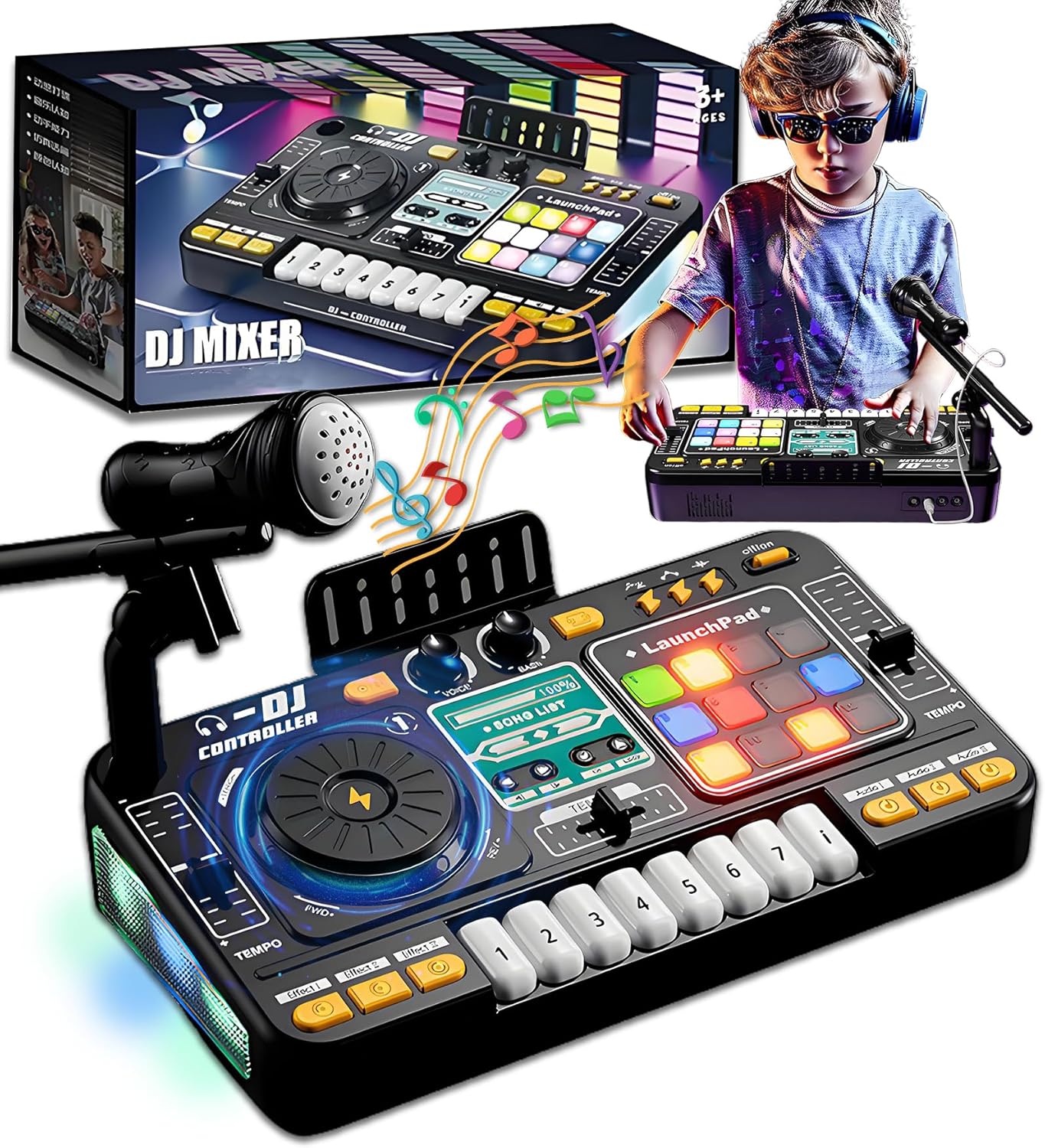 DJ Mikseta za Decu – Postani Mali DJ uz Svetlosne i Zvučne Efekte