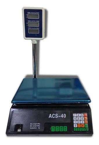 Digitalna vaga sa vratom 0-40kg LCD Ekran sa obe strane