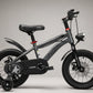 Children's bicycle with XAS branding on a gray background
