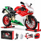 Ducati 1299 Panigale R 1:9 Premium Die-Cast Motor – Realistični Zvuk, LED Svetla, Efekat Dima i Ključ