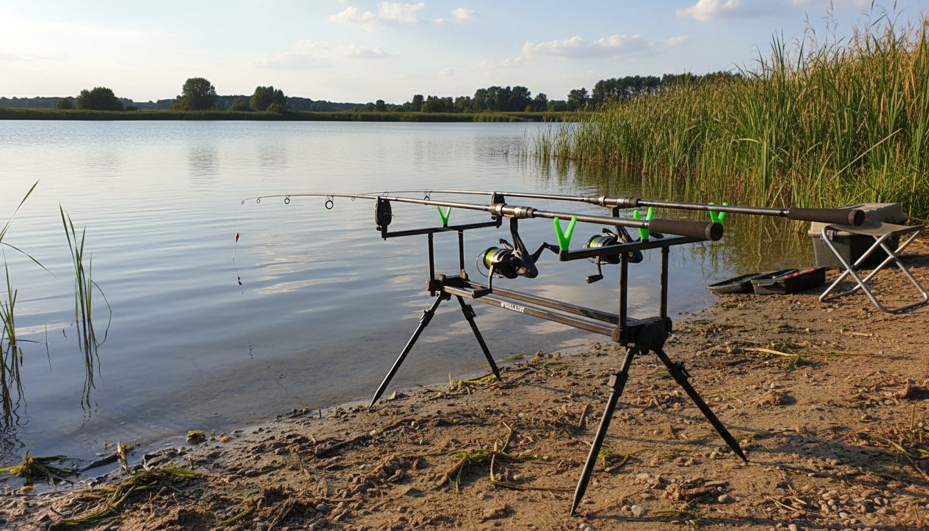 Eastshark Rod Pod 3 – Aluminijumski Stalak za 3 Štapa | Podesiv i Stabilan + Torba