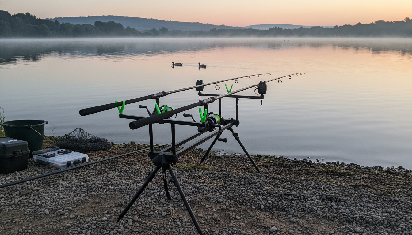 Eastshark Rod Pod 3 – Aluminijumski Stalak za 3 Štapa | Podesiv i Stabilan + Torba