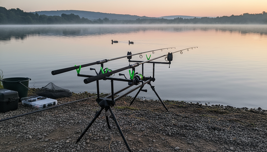Eastshark Rod Pod 3 – Aluminijumski Stalak za 3 Štapa | Podesiv i Stabilan + Torba