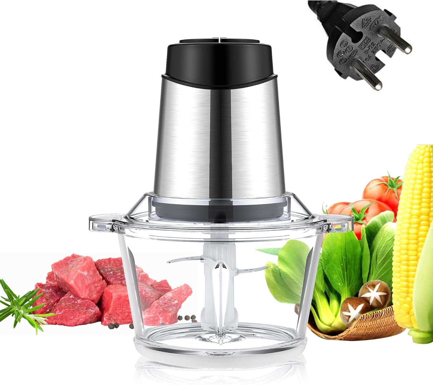 Električna Seckalica za Meso i Povrće – Kompaktni Mini Blender