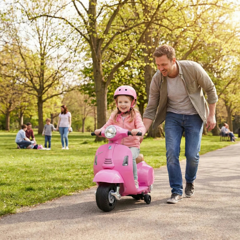 Vespa Motor za Decu na Akumulator – Električni Skuter sa LED Svetlima