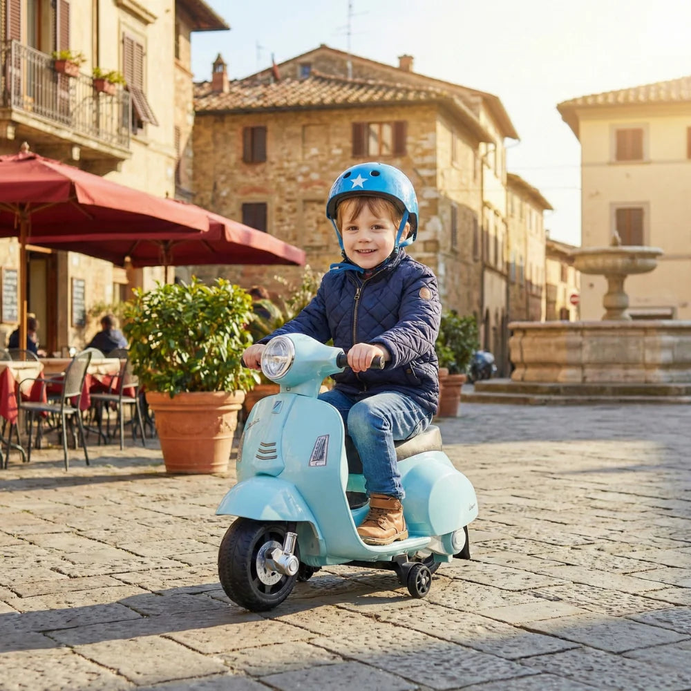 Vespa Motor za Decu na Akumulator – Električni Skuter sa LED Svetlima