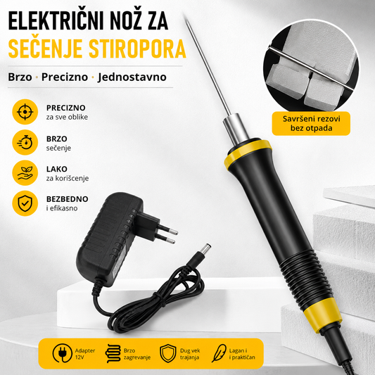 Električni Nož za Sečenje Stiropora – Precizan Termalni Rezač za Stiropor