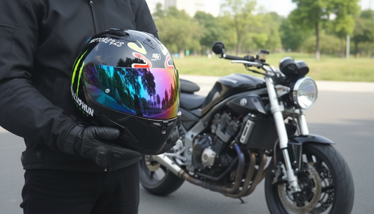 Full Face Kaciga za Motor sa Tamnim Vizirom